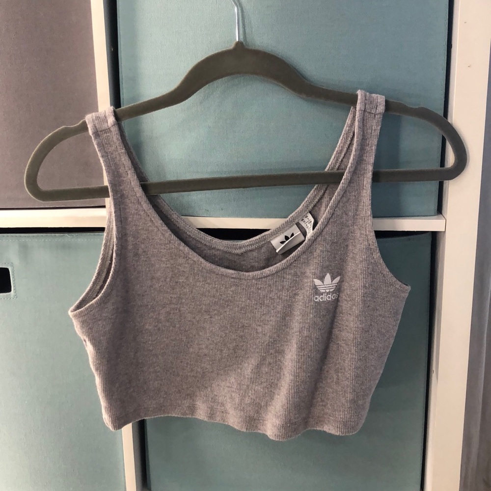 Adidas cropped tank top